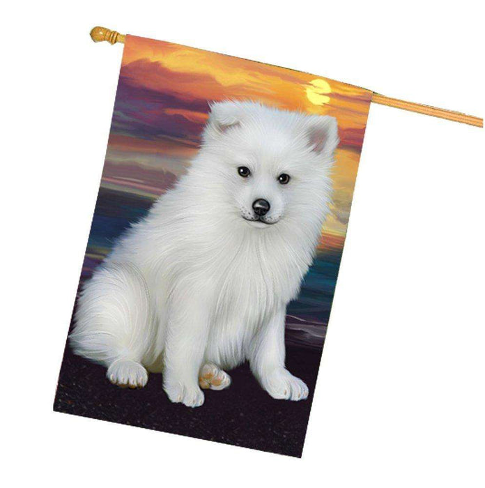 American Eskimos Dog House Flag