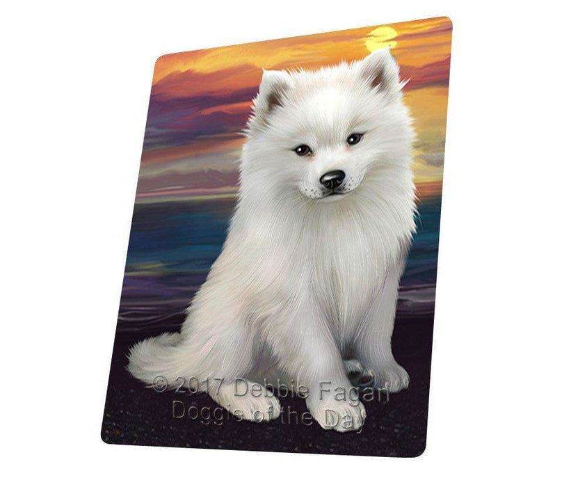 American Eskimos Dog Large Refrigerator / Dishwasher Magnet D380