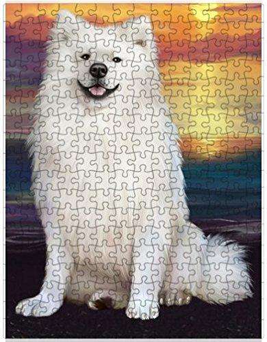 American Eskimos Dog Puzzle with Photo Tin D627