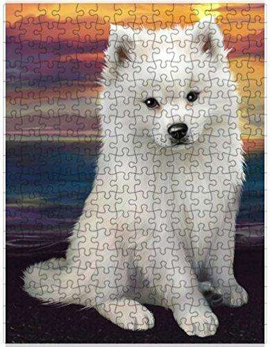 American Eskimos Dog Puzzle with Photo Tin D631