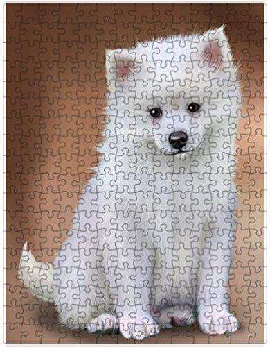 American Eskimos Dog Puzzle with Photo Tin D633