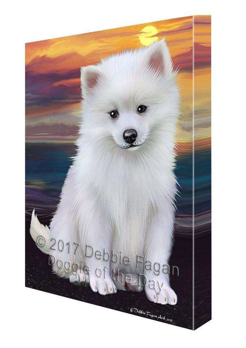 American Eskimos Dog Wall Art Canvas CV169