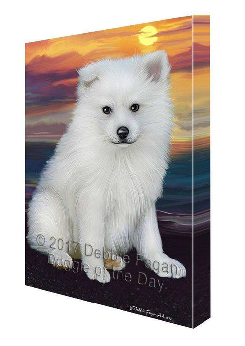 American Eskimos Dog Wall Art Canvas CV170