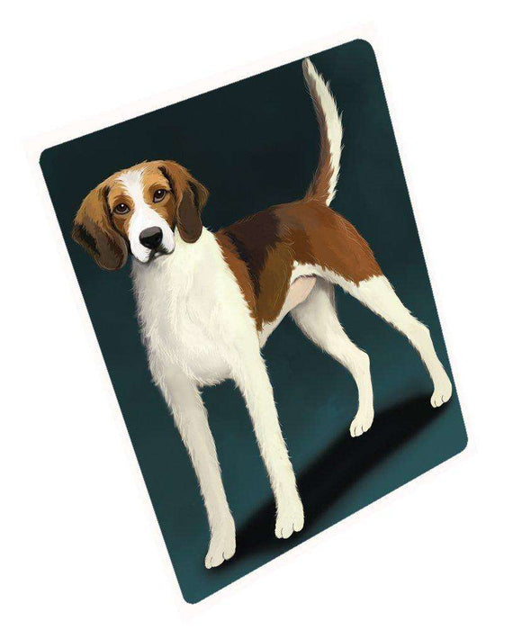 American Foxhound Dog Art Portrait Print Woven Throw Sherpa Plush Fleece Blanket