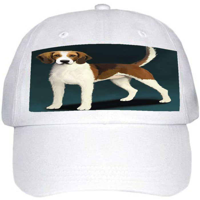 American Foxhound Dog Ball Hat Cap Off White