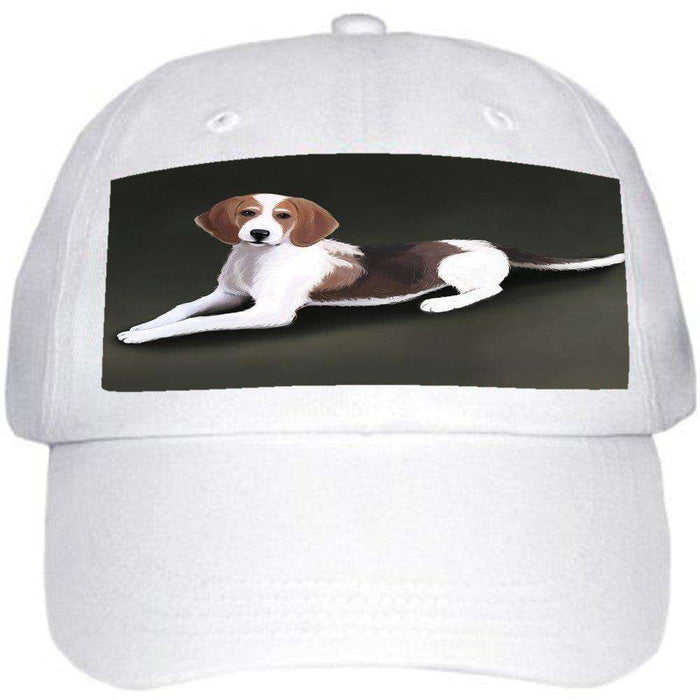 American Foxhound Dog Ball Hat Cap Off White