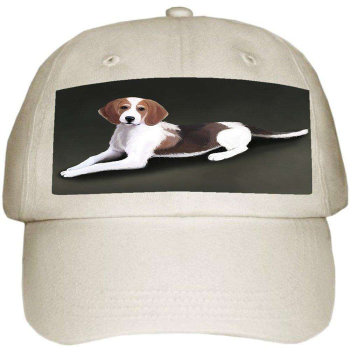 American Foxhound Dog Ball Hat Cap Off White