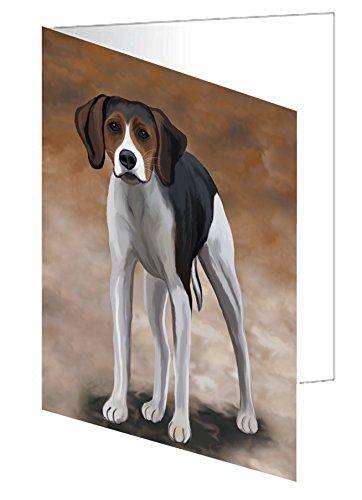 American Foxhound Dog Handmade Artwork Assorted Pets Greeting Cards and Note Cards with Envelopes for All Occasions and Holiday Seasons