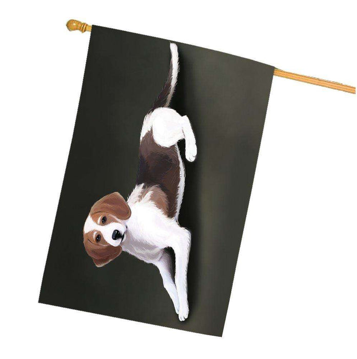 American Foxhound Dog House Flag