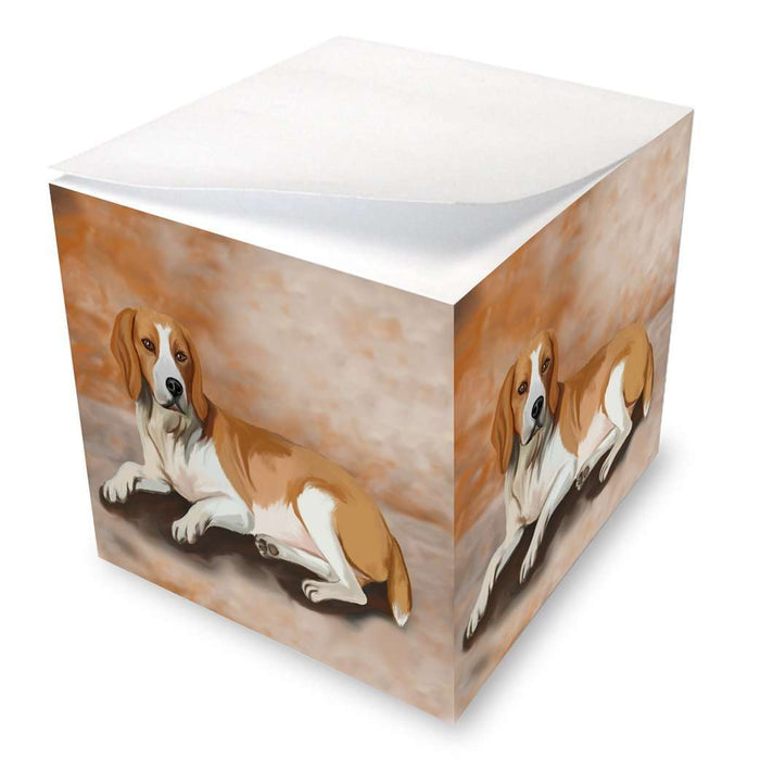 American Foxhound Dog Note Cube