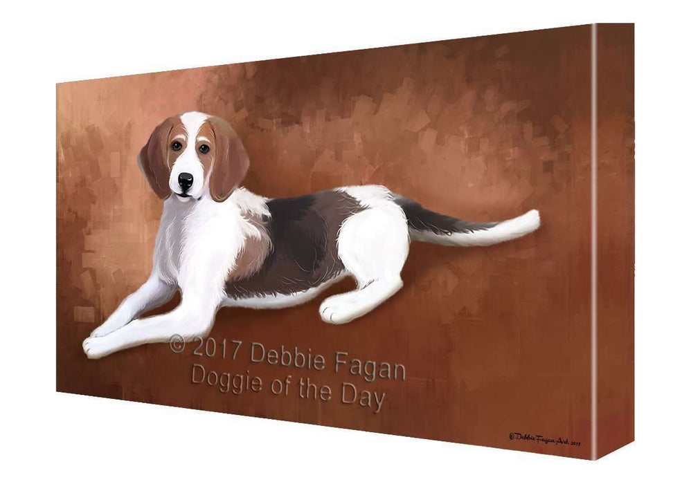 American Foxhound Dog Painting Printed on Canvas Wall Art