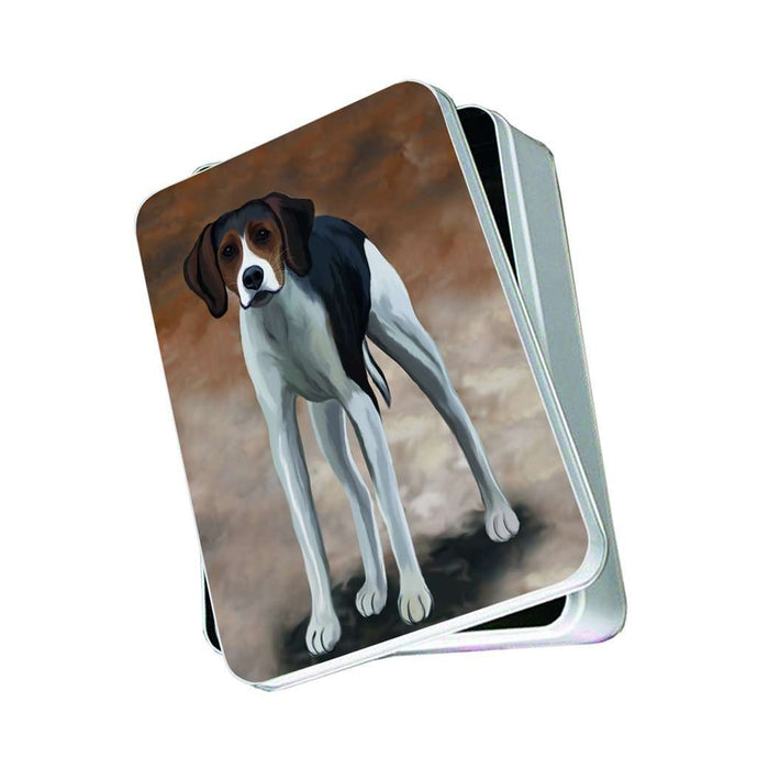 American Foxhound Dog Photo Storage Tin