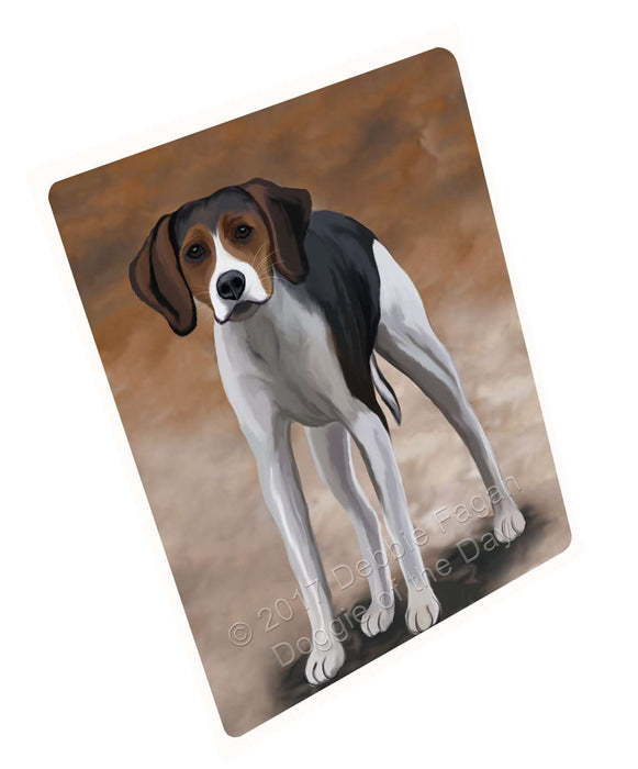 American Foxhound Dog Tempered Cutting Board