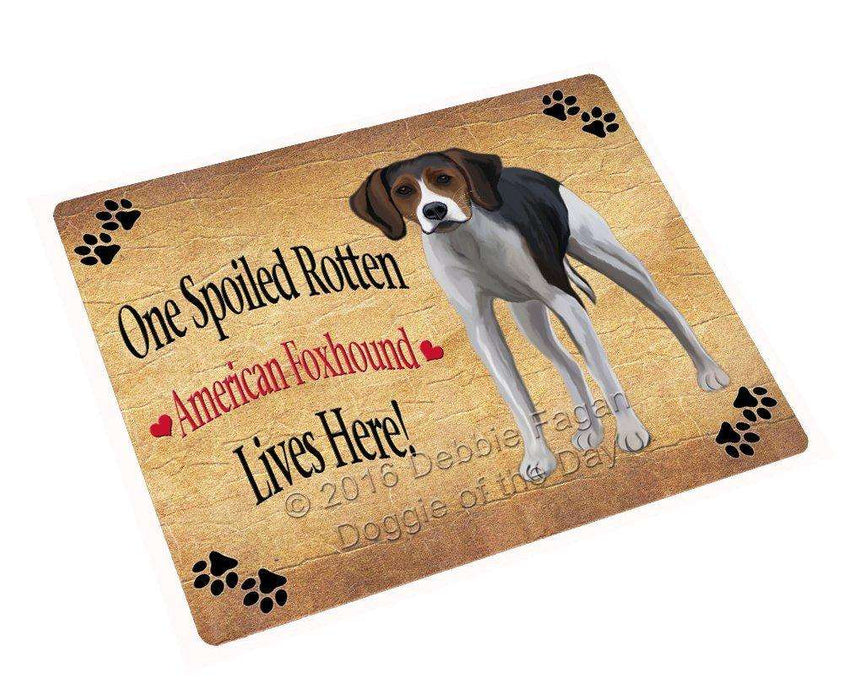 American Foxhound Spoiled Rotten Dog Tempered Cutting Board