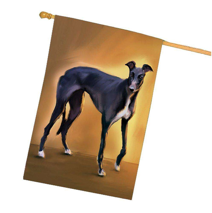 American Greyhound Dog House Flag