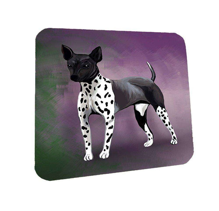 American Hairless Terrier Dog Coasters Set of 4