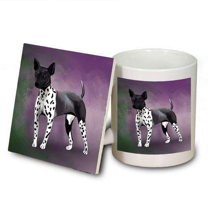 American Hairless Terrier Dog Mug and Coaster Set