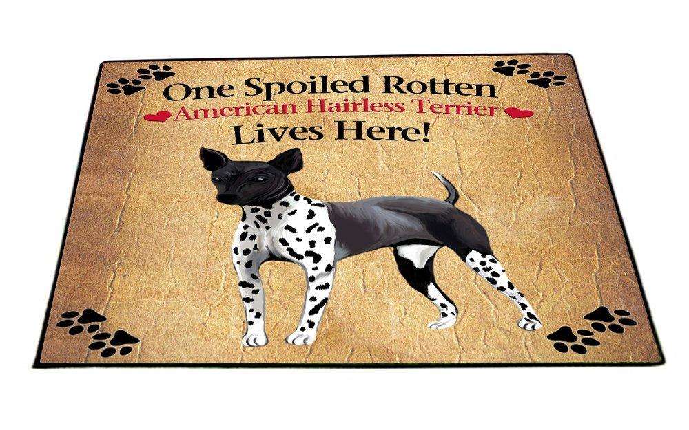 American Hairless Terrier Spoiled Rotten Dog Indoor/Outdoor Floormat