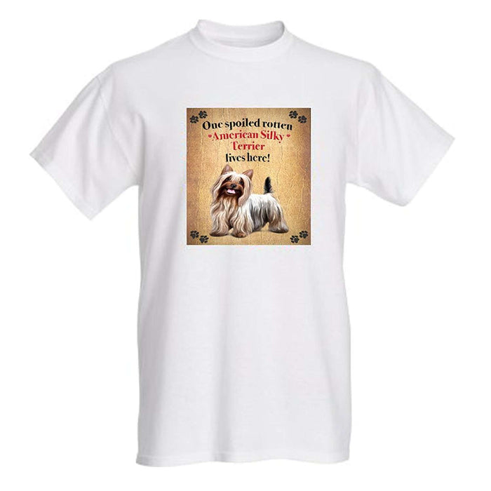 American Silky Terrier Spoiled Rotten Dog T-Shirt