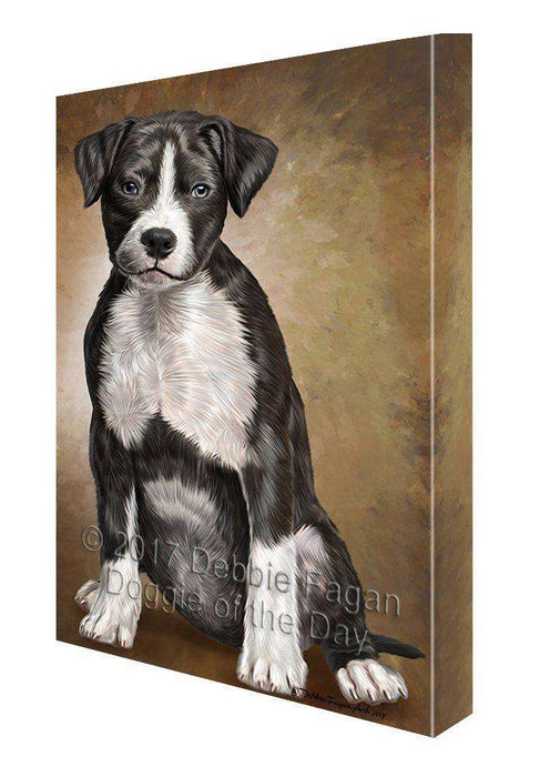 American Staffordshire Dog Canvas Wall Art D138
