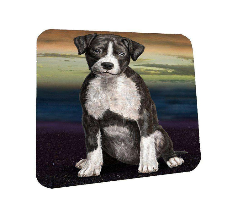 American Staffordshire Dog Coasters Set of 4