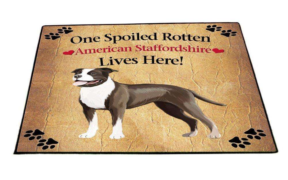 American Staffordshire Spoiled Rotten Dog Indoor/Outdoor Floormat