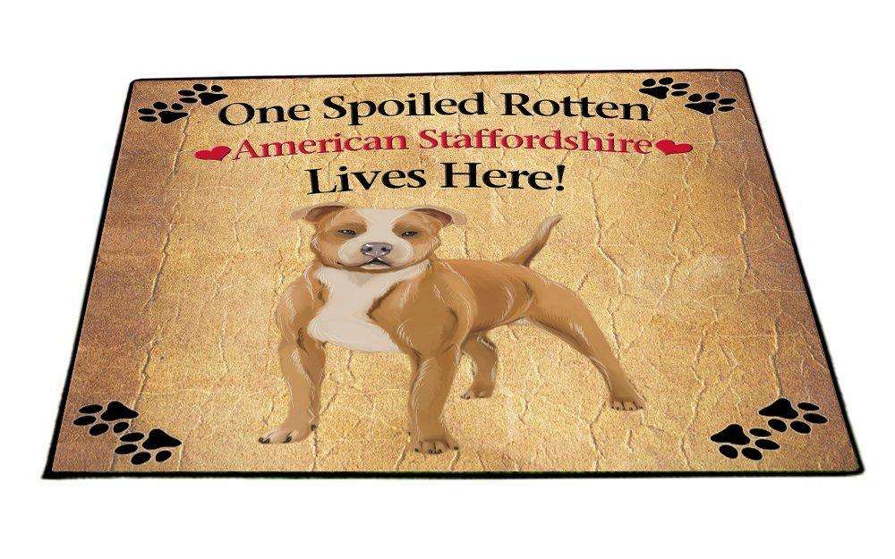 American Staffordshire Spoiled Rotten Dog Indoor/Outdoor Floormat