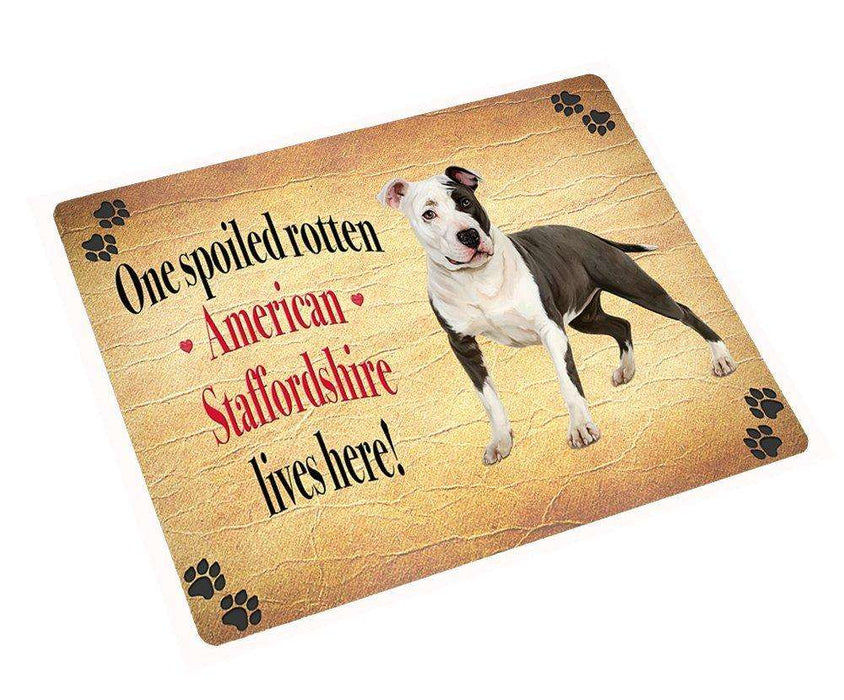 American Staffordshire Spoiled Rotten Dog Magnet Mini (3.5" x 2")