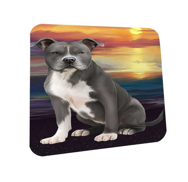 American Staffordshire Terrier Dog Coasters Set of 4 CST48424