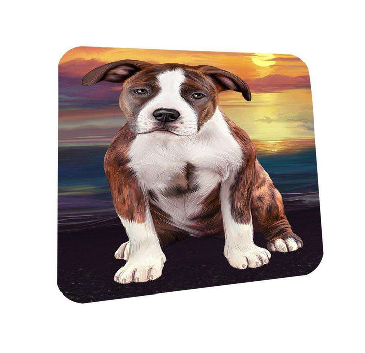 American Staffordshire Terrier Dog Coasters Set of 4 CST48425