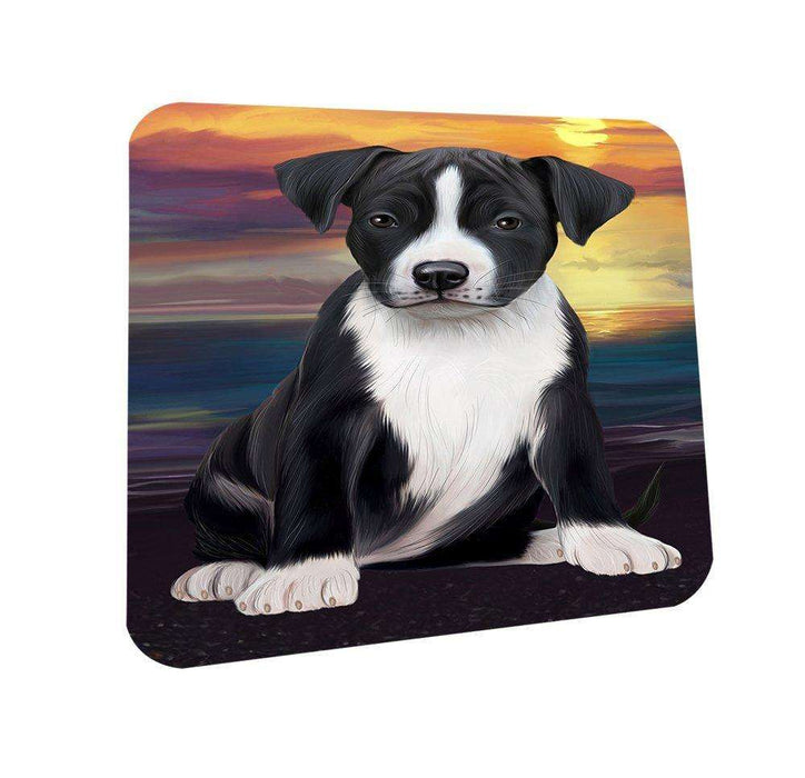American Staffordshire Terrier Dog Coasters Set of 4 CST48426