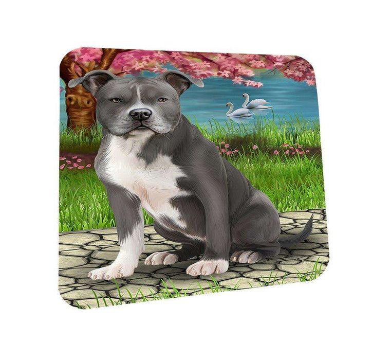 American Staffordshire Terrier Dog Coasters Set of 4 CST48430