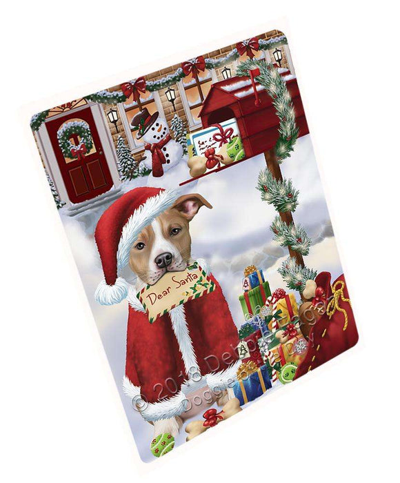 American Staffordshire Terrier Dog Dear Santa Letter Christmas Holiday Mailbox Blanket BLNKT98976
