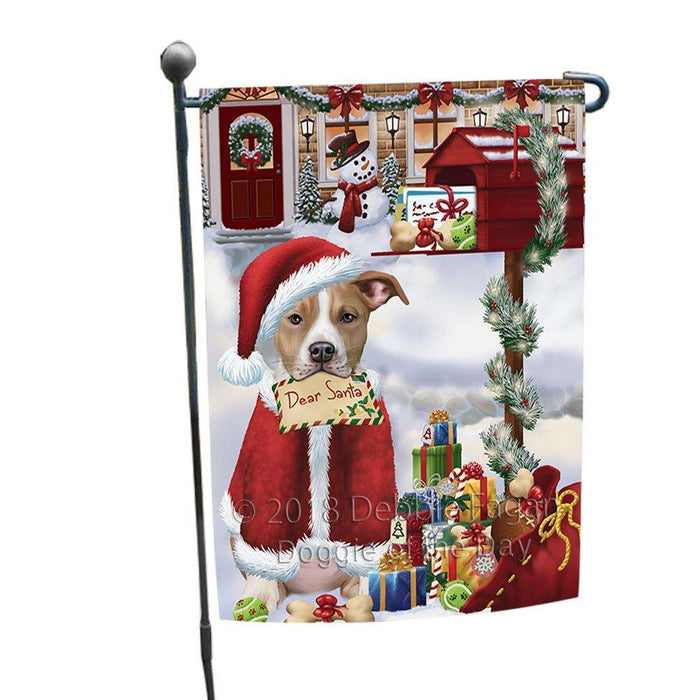 American Staffordshire Terrier Dog Dear Santa Letter Christmas Holiday Mailbox Garden Flag GFLG53577