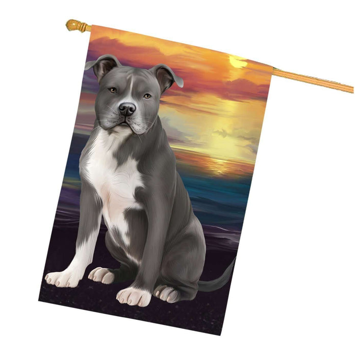 American Staffordshire Terrier Dog House Flag FLG48478