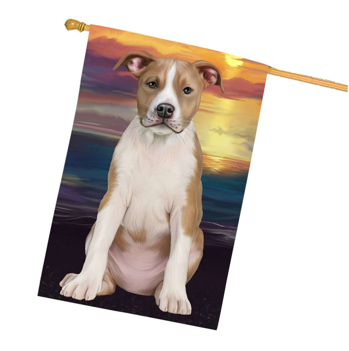 American Staffordshire Terrier Dog House Flag FLG48481