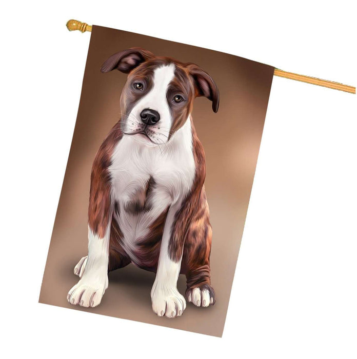 American Staffordshire Terrier Dog House Flag FLG48483