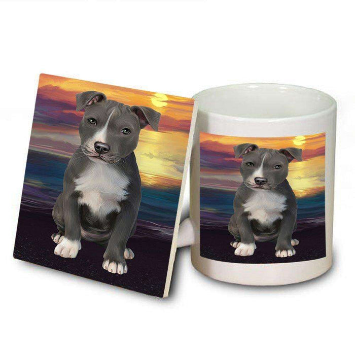 American Staffordshire Terrier Dog Mug and Coaster Set MUC48461
