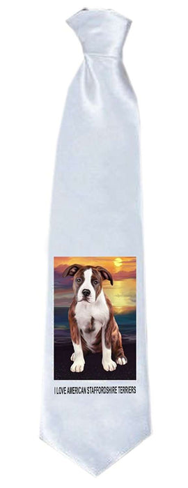 American Staffordshire Terrier Dog Neck Tie TIE48267