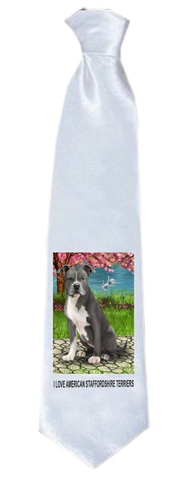 American Staffordshire Terrier Dog Neck Tie TIE48272