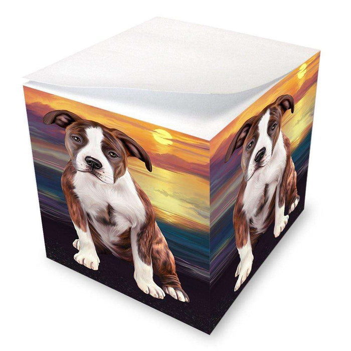 American Staffordshire Terrier Dog Note Cube NOC48466