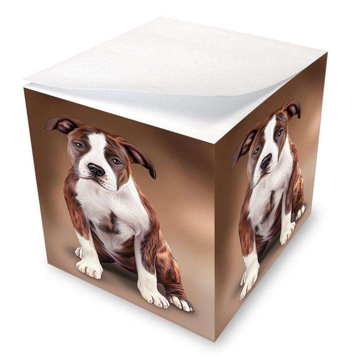 American Staffordshire Terrier Dog Note Cube NOC48470