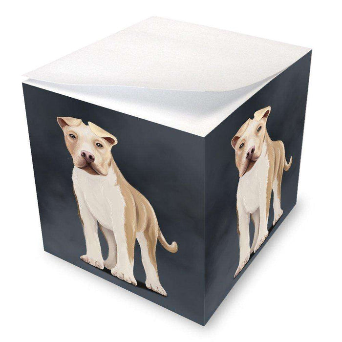 American Staffordshire Terrier Dog Note Cube