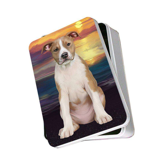 American Staffordshire Terrier Dog Photo Storage Tin PITN48468