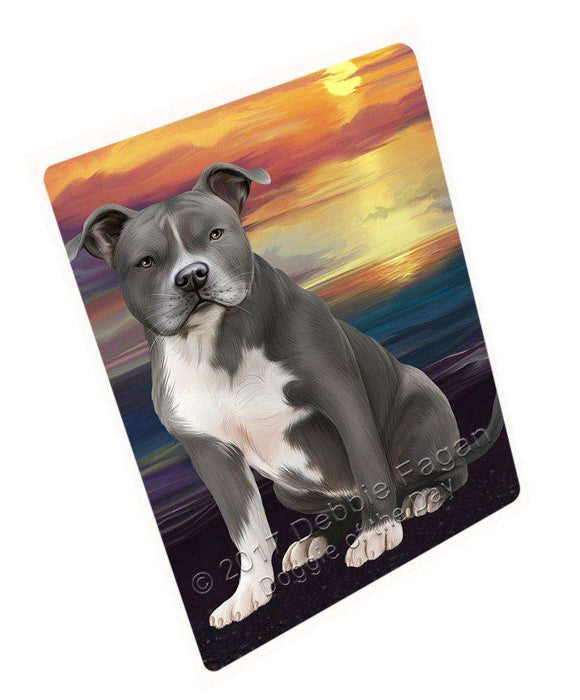 American Staffordshire Terrier Dog Tempered Cutting Board C49236