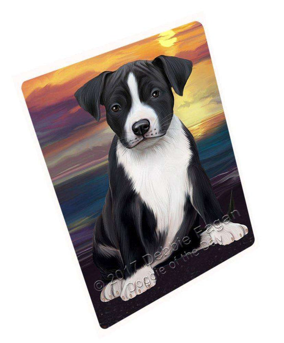 American Staffordshire Terrier Dog Tempered Cutting Board C49242