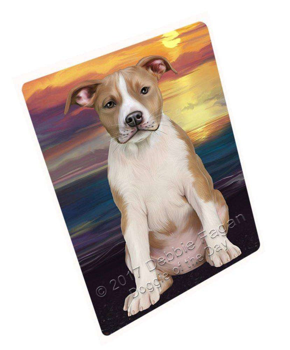American Staffordshire Terrier Dog Tempered Cutting Board C49245