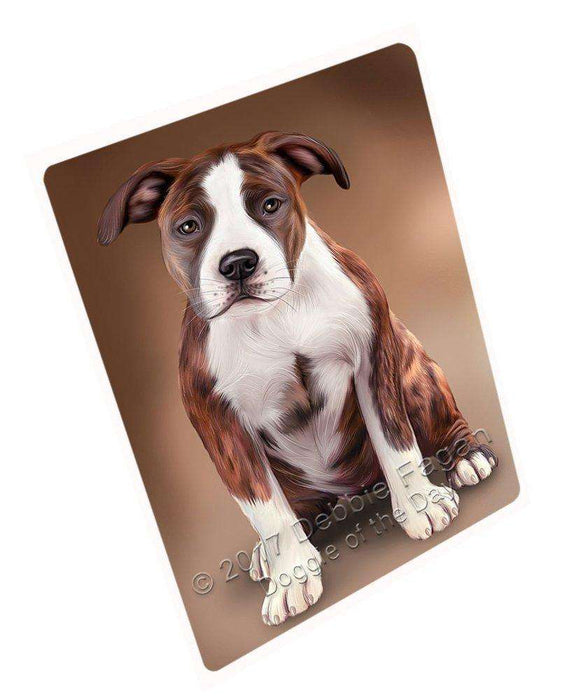 American Staffordshire Terrier Dog Tempered Cutting Board C49251