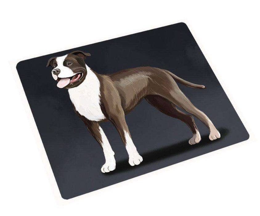 American Staffordshire Terrier Dog Tempered Cutting Board