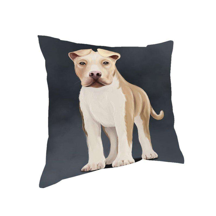 American Staffordshire Terrier Dog Throw Pillow